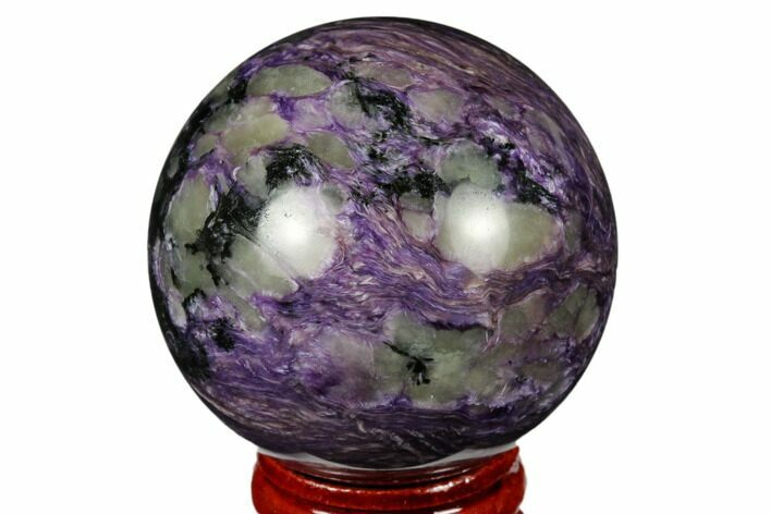 Polished Purple Charoite Sphere - Siberia #177851